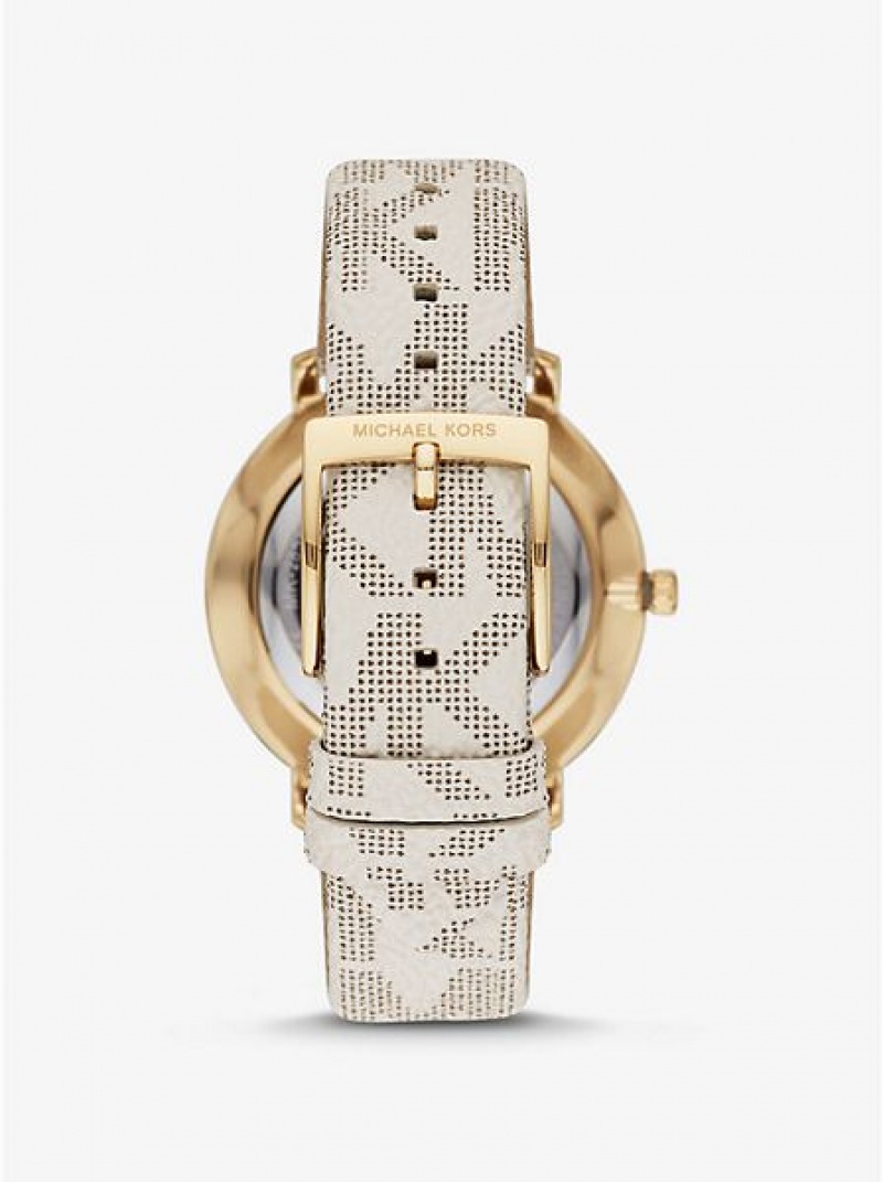 Orologi Michael Kors Pyper Logo Donna Oro | 901782-FJS