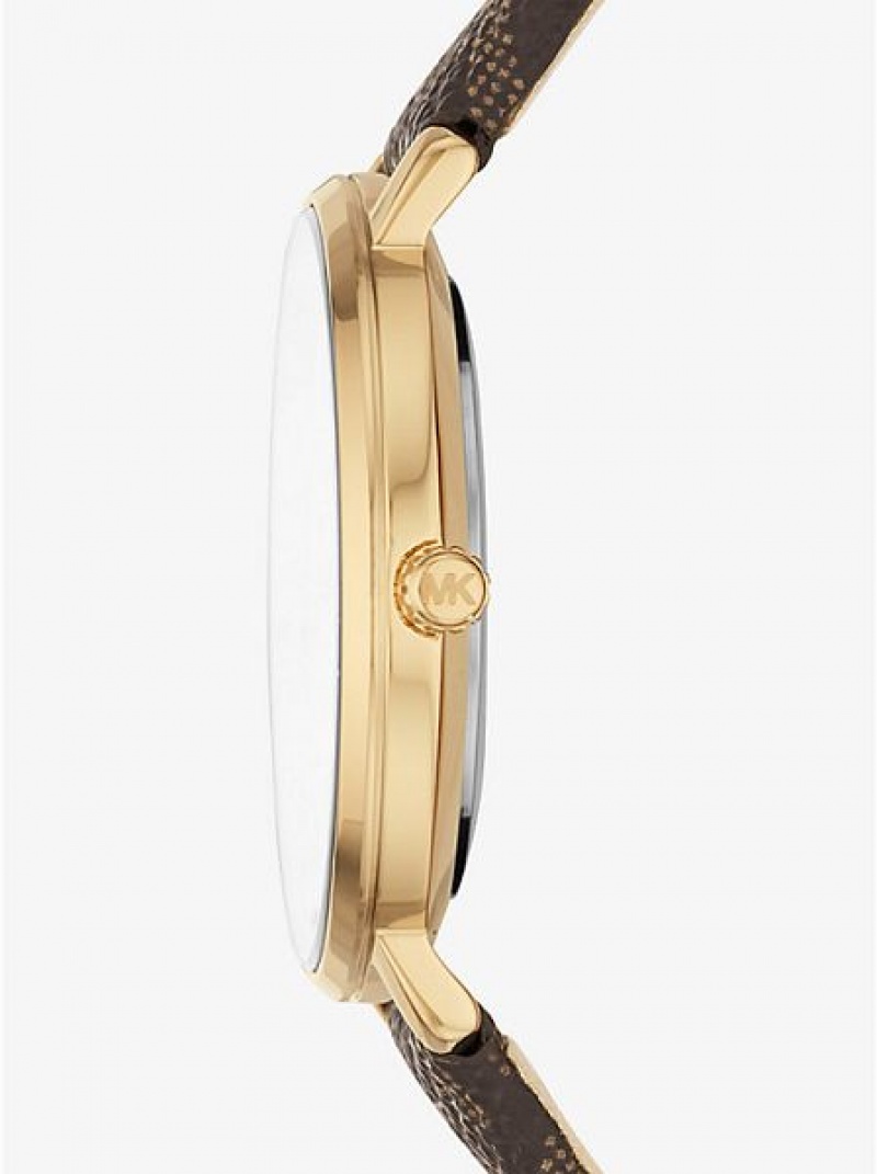 Orologi Michael Kors Pyper Logo Donna Oro | 431859-GYX