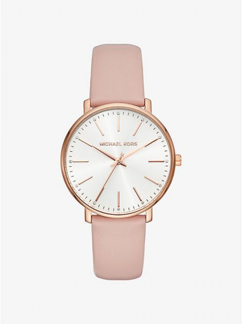 Orologi Michael Kors Pyper Pelle Donna Rosa Oro | 025814-FAK