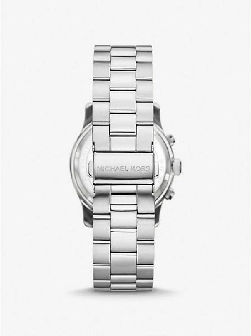 Orologi Michael Kors Runway Donna Argento | 904128-PWF