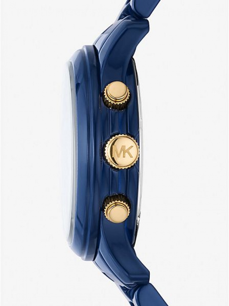 Orologi Michael Kors Runway Donna Blu | 386470-FNB