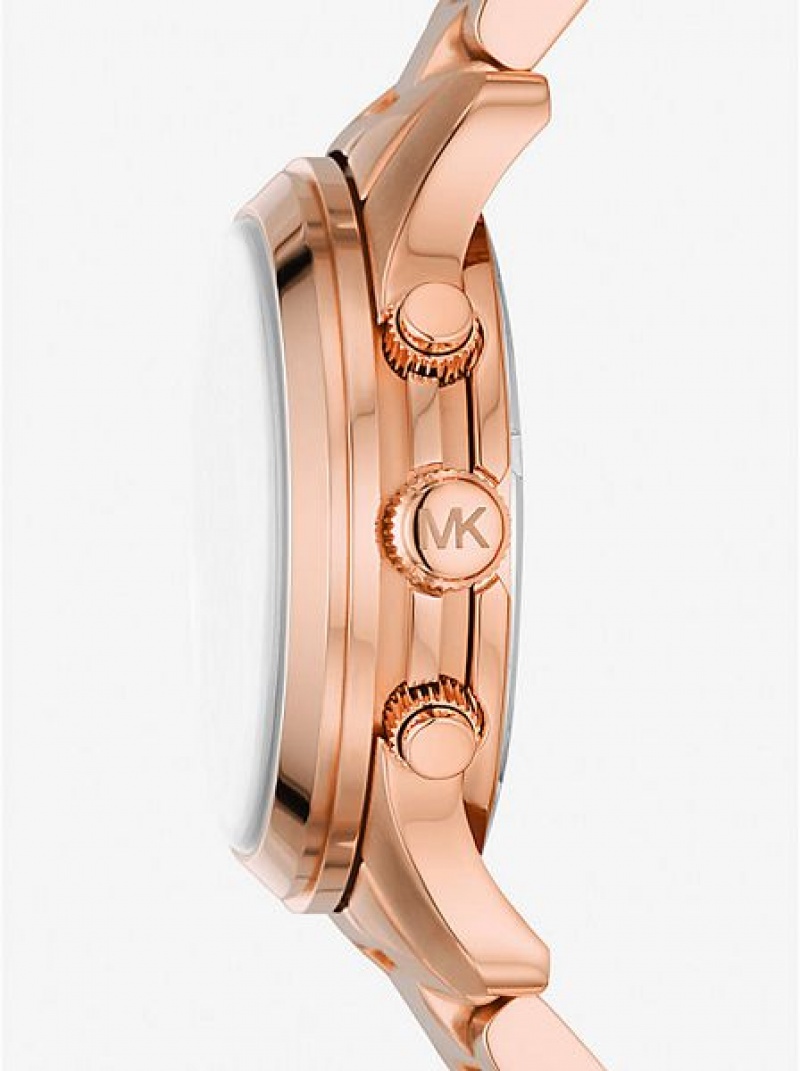 Orologi Michael Kors Runway Donna Rosa Oro | 043762-OJA