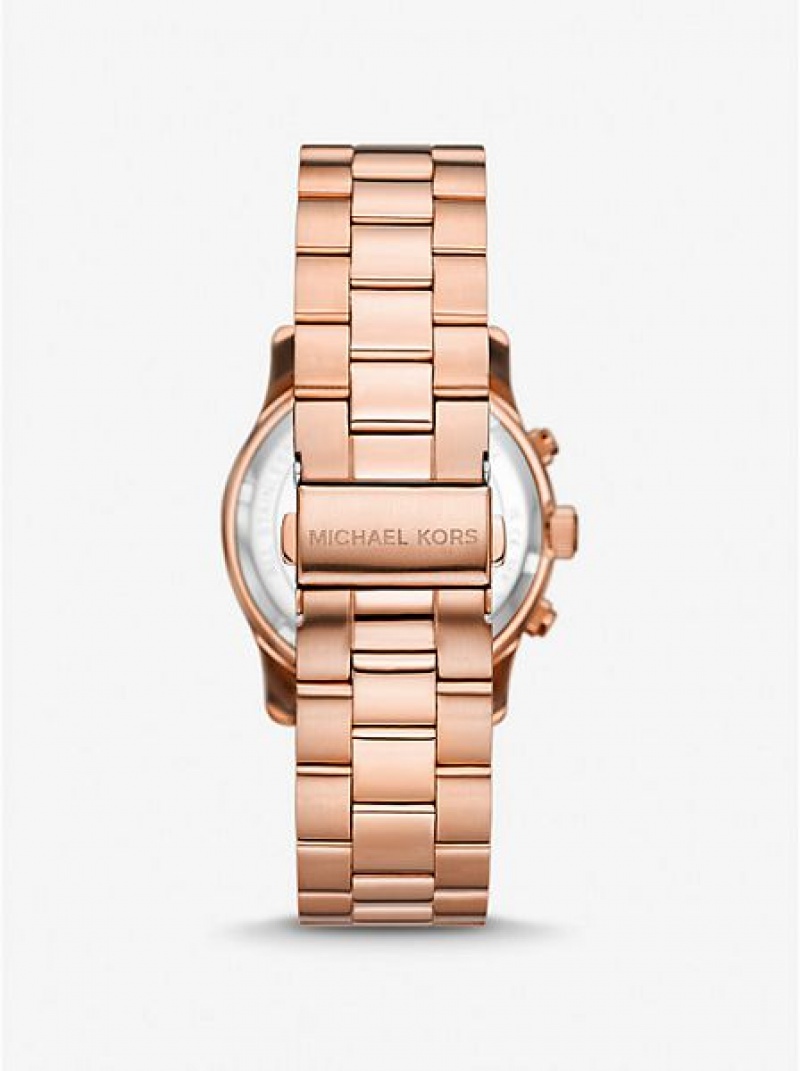 Orologi Michael Kors Runway Donna Rosa Oro | 043762-OJA