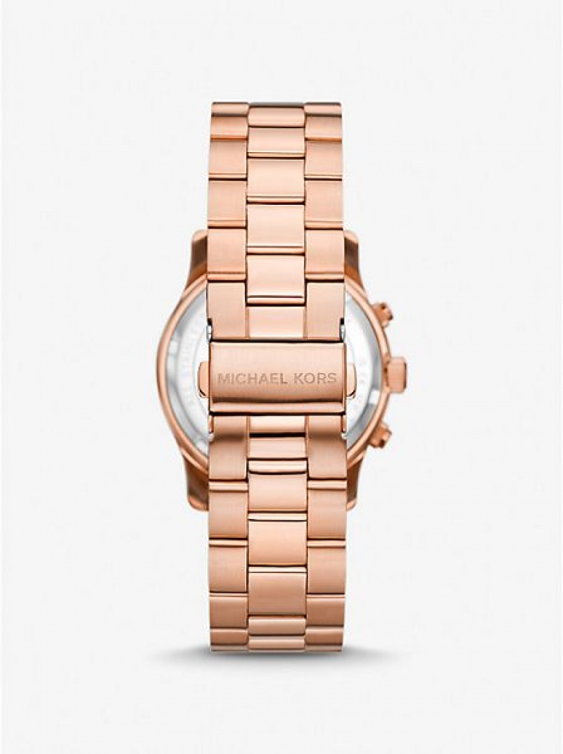 Orologi Michael Kors Runway Donna Rosa Oro | 876290-MVB