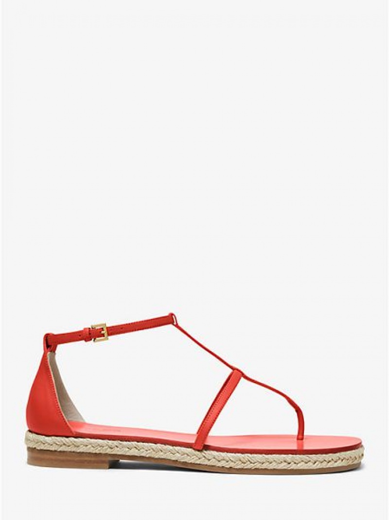 Sandali Michael Kors Annabeth Pelle Donna Corallo | 873194-IUB