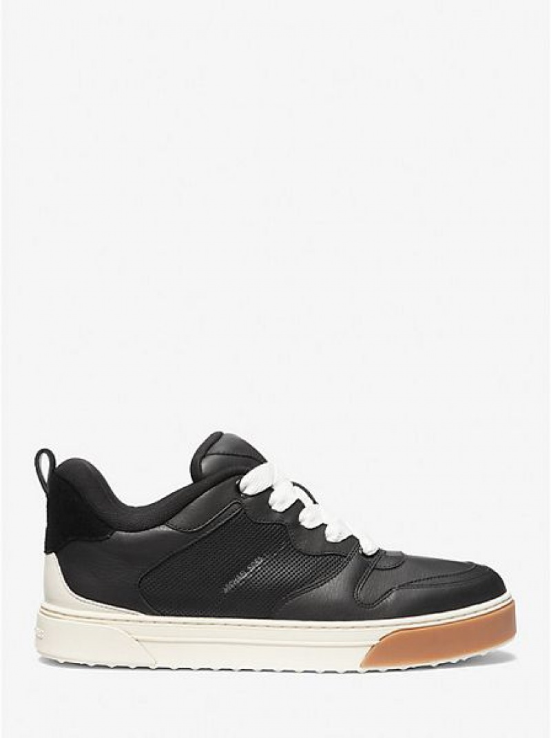 Sneakers Michael Kors Barett Pelle Uomo Nere | 826349-CXQ