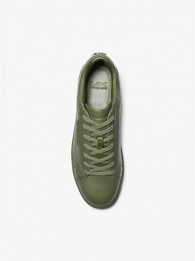 Sneakers Michael Kors Keating Pelle Uomo Verdi | 039758-FWL