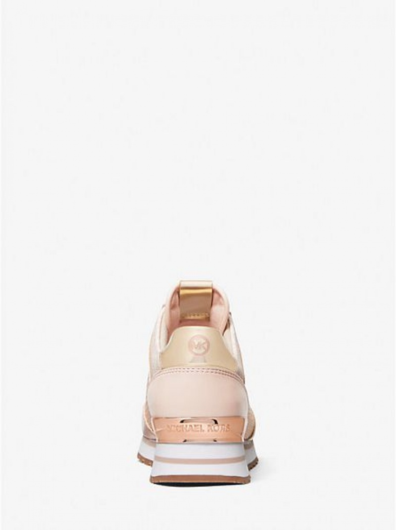 Sneakers Michael Kors Maddy Mixed-media Donna Rosa | 105237-GLR