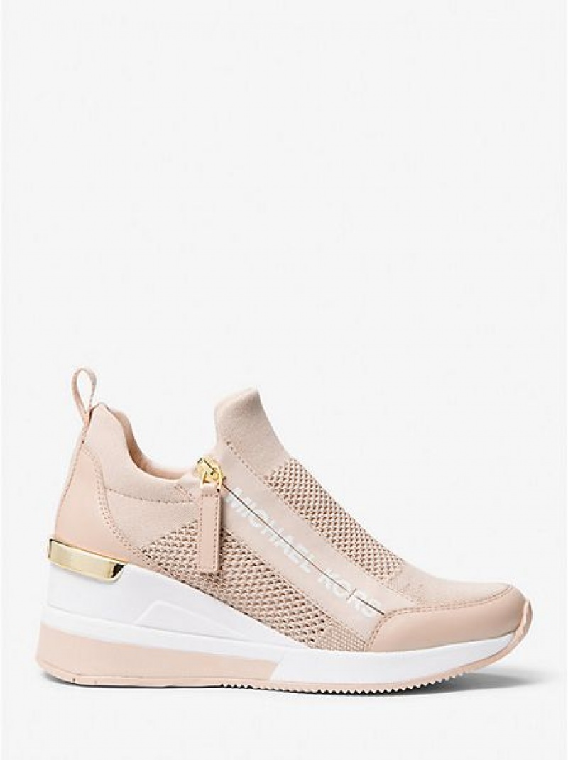 Sneakers Michael Kors Willis Stretch Knit Donna Rosa | 028417-GSE